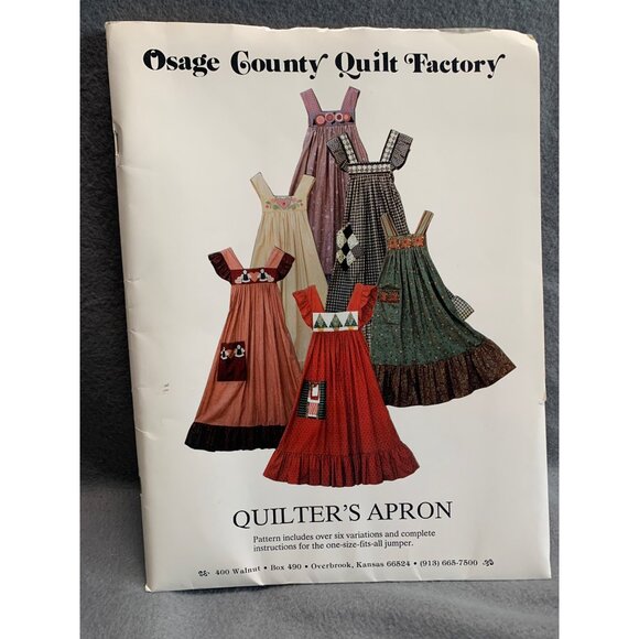Osage County Quilt Factory Quilter's Misses Apron Sewing Pattern OCQF-QA - Picture 6 of 6